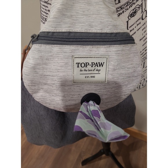 Top Paw Pet Sling carrier crossbody wide adj strap walking dog safety - Picture 4 of 12